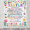 Personalized Gifts For Yiayia From Granddaughter Blanket We Hugged This Blanket Floral Presents Birthday Gift For Yiayia Gifts Customized Fleece Throw Blanket | teecentury