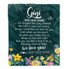 Personalized Gigi Blanket From Granddaughter Grandchildren Floral Green We Love You Gigi Birthday Gifts Mothers Day Christmas Customized Fleece Blanket | teecentury