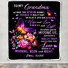 Personalized Grandma Blanket From Grandkids Granddaughter We Made This Special Blanket Flower Grandma Birthday Mothers Day Christmas Customized Fleece Blanket | teecentury