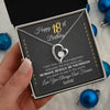 Forever Love Necklace 14K White Gold Finish | 2 | Personalized Happy 18Th Birthday Necklace For Her Women Daughter Niece Sister Goddaughter Granddaughter 18 Year Old Birthday Customized Gift Box Message Card | teecentury.myshopify