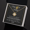 Love Knot Necklace 18K Yellow Gold Finish | 2 | Personalized Happy 18Th Birthday Necklace For Her Women Daughter Niece Sister Goddaughter Granddaughter 18 Year Old Birthday Customized Gift Box Message Card | teecentury.myshopify
