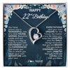 Forever Love Necklace 14K White Gold Finish | 1 | Personalized Happy 22nd Birthday Gifts Necklace Sweet Fifteen 22nd Year Old Girl Birthday Gift Ideas For Her Daughter Niece Jewelry Gift Box Message Card | teecentury