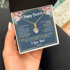 Alluring Beauty Necklace 18K Yellow Gold Finish | Personalized Happy Sweet 16 For Girls Necklace Sweet Sixteen 16th Birthday Gifts For 16 Sixteen Old For Girl Niece Daughter Customized Gift Box Message Card | teecentury
