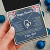 Forever Love Necklace 14K White Gold Finish | Personalized Happy Sweet 16 For Girls Necklace Sweet Sixteen 16th Birthday Gifts For 16 Sixteen Old For Girl Niece Daughter Customized Gift Box Message Card | teecentury