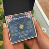 Love Knot Necklace 18K Yellow Gold Finish | Personalized Happy Sweet 16 For Girls Necklace Sweet Sixteen 16th Birthday Gifts For 16 Sixteen Old For Girl Niece Daughter Customized Gift Box Message Card | teecentury