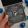 Forever Love Necklace 14K White Gold Finish | 2 | Personalized Jewelry To My Fiancée Necklace From Fiancé Metting You Gift For Fiancee Romantic Birthday Valentines Christmas Custom Gift Box Message Card | https://teecentury.