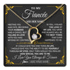 Forever Love Necklace 18K Yellow Gold Finish | 1 | Personalized Jewelry To My Fiancée Necklace From Fiancé Metting You Gift For Fiancee Romantic Birthday Valentines Christmas Custom Gift Box Message Card | https://teecentury.