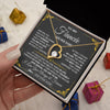 Forever Love Necklace 18K Yellow Gold Finish | 2 | Personalized Jewelry To My Fiancée Necklace From Fiancé Metting You Gift For Fiancee Romantic Birthday Valentines Christmas Custom Gift Box Message Card | https://teecentury.