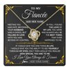 Love Knot Necklace 18K Yellow Gold Finish | 1 | Personalized Jewelry To My Fiancée Necklace From Fiancé Metting You Gift For Fiancee Romantic Birthday Valentines Christmas Custom Gift Box Message Card | https://teecentury.