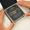 Interlocking Hearts Necklace 18K Yellow Gold Finish | 2 | Personalized Jewelry To My Girlfriend Necklace Metting You Gift For Girlfriend Romantic Birthday Gifts Valentines Christmas Custom Gift Box Message Card | https://teecentury.