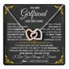 Interlocking Hearts Necklace Stainless Steel & Rose Gold Finish | 1 | Personalized Jewelry To My Girlfriend Necklace Metting You Gift For Girlfriend Romantic Birthday Gifts Valentines Christmas Custom Gift Box Message Card | https://teecentury.