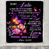 Personalized Lala Blanket From Grandkids Granddaughter We Made This Special Blanket Flower Lala Birthday Mothers Day Christmas Customized Fleece Blanket | teecentury
