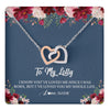 Interlocking Hearts Necklace Stainless Steel & Rose Gold Finish | 1 | Personalized Lolly Necklace From Grandkids Granddaughter Grandson I've Loved You My Whole Life Floral Lolly Birthday Mothers Day Christmas Customized Message Card | teecentury.myshopify