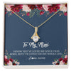 Alluring Beauty Necklace 18K Yellow Gold Finish | Personalized Mimi Necklace From Grandkids Granddaughter Grandson I've Loved You My Whole Life Floral Mimi Birthday Mothers Day Christmas Customized Message Card | teecentury