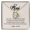 Forever Love Necklace 18K Yellow Gold Finish | Personalized Mimi Necklace From Grandkids Granddaughter Grandson You're Always In My Heart Mimi Birthday Mothers Day Christmas Customized Gift Box Message Card | teecentury