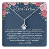 Alluring Beauty Necklace 14K White Gold Finish | 1 | Personalized Mom Mother Of The Bride From Daughter Necklace Thank You Mother And Daughter Wedding Gifts For Mom On Wedding Day Customized Gift Box Message Card | teecentury.myshopify