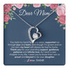 Forever Love Necklace 14K White Gold Finish | 1 | Personalized Mom Mother Of The Bride From Daughter Necklace Thank You Mother And Daughter Wedding Gifts For Mom On Wedding Day Customized Gift Box Message Card | teecentury.myshopify