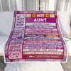 Personalized Mothers Day Blanket Gifts For Aunt From Niece Nephew Wood Best Aunt Present Birthday For Aunts Auntie Christmas Custom Fleece Throw Blanket | teecentury