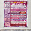 Personalized Mothers Day Blanket Gifts For Grandma From Granddaughter Grandson Wood Best Grandma Present Birthday For Grandmother Christmas Fleece Blanket | teecentury