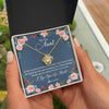 Love Knot Necklace 18K Yellow Gold Finish | Personalized My Dear Aunt Necklace From Niece Thank You For Being The Best Aunt Ever Pendant Jewelry Birthday Mothers Day Christmas Customized Message Card | teecentury