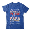 Personalized My Favorite Baseball Player Calls Me Papa Custom Kids Name Fathers Day Birthday Christmas Shirt & Hoodie | teecentury