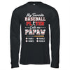 Personalized My Favorite Baseball Player Calls Me Papaw Custom Kids Name Fathers Day Birthday Christmas Shirt & Hoodie | teecentury