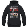 Personalized My Favorite Baseball Player Calls Me Poppy Custom Kids Name Fathers Day Birthday Christmas Shirt & Hoodie | teecentury