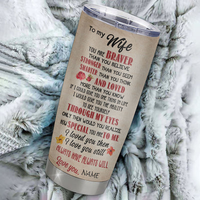 Personalized My Wife Tumbler From Husband Grow Old Together Wife Wedding Anniversary Day Birthday Gifts Christmas For Her Custom Stainless Steel Cup Travel Mug | teecentury