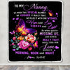 Personalized Nanny Blanket From Kids We Made This Special Blanket Flower Nanny Birthday Mothers Day Christmas Customized Fleece Throw Blanket | teecentury