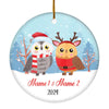 Personalized Owl Brother or Sister Christmas Ornament for Siblings Little Brother Sister with Names Customized Christmas Tree Ornament Ornament | Teecentury.com