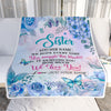 Personalized Sister Blanket From Brother Sister Floral Print We Love You Sister Birthday Gifts Graduation Christmas Customized Bed Fleece Throw Blanket | teecentury