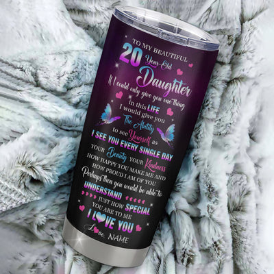 Personalized Sweet 20 Gifts For Girls Daughter Tumbler Stainless