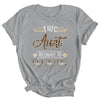Personalized This Awesome Aunt Belongs To Custom Kids Name Leopard Aunt Mothers Day Birthday Christmas Shirt & Tank Top | teecentury