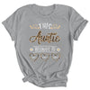 Personalized This Awesome Auntie Belongs To Custom Kids Name Leopard Auntie Mothers Day Birthday Christmas Shirt & Tank Top | teecentury