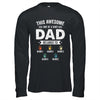 Personalized This Awesome Dad Belongs To Custom Kids Name Color Hand Fathers Day Birthday Christmas Shirt & Hoodie | teecentury