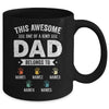 Personalized This Awesome Dad Belongs To Custom Kids Name Color Hand Fathers Day Birthday Christmas Mug | teecentury