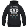 Personalized This Awesome Dad Belongs To Custom Kids Name Color Hand Fathers Day Birthday Christmas Shirt & Hoodie | teecentury