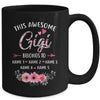 Personalized This Awesome Gigi Belongs To Custom Kids Name Floral Gigi Mothers Day Birthday Christmas Mug | teecentury