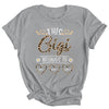Personalized This Awesome Gigi Belongs To Custom Kids Name Leopard Gigi Mothers Day Birthday Christmas Shirt & Tank Top | teecentury