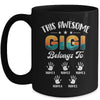 Personalized This Awesome Gigi Belongs To Custom Kids Name Vintage Mothers Day Birthday Christmas Mug | teecentury