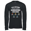 Personalized This Awesome Godfather Belongs To Custom Kids Name Color Hand Fathers Day Birthday Christmas Shirt & Hoodie | teecentury