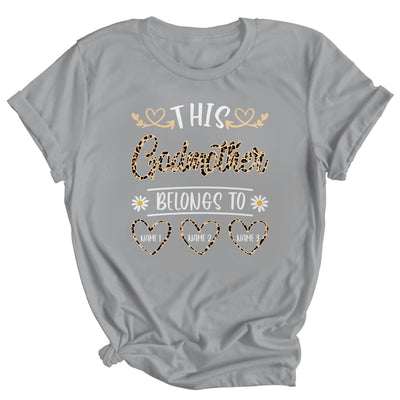 Personalized This Awesome Godmother Belongs To Custom Kids Name Leopard Mothers Day Birthday Christmas Shirt & Tank Top | teecentury