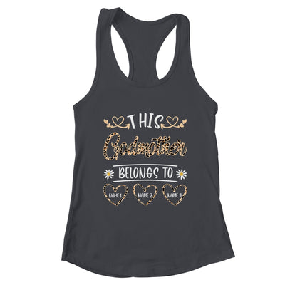 Personalized This Awesome Godmother Belongs To Custom Kids Name Leopard Mothers Day Birthday Christmas Shirt & Tank Top | teecentury