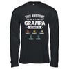 Personalized This Awesome Grampa Belongs To Custom Kids Name Color Hand Fathers Day Birthday Christmas Shirt & Hoodie | teecentury