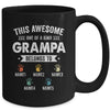 Personalized This Awesome Grampa Belongs To Custom Kids Name Color Hand Fathers Day Birthday Christmas Mug | teecentury