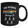 Personalized This Awesome Grampy Belongs To Custom Kids Name Vintage Fathers Day Birthday Christmas Mug | teecentury