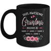 Personalized This Awesome Grandma Belongs To Custom Kids Name Floral Grandma Mothers Day Birthday Christmas Mug | teecentury