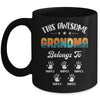 Personalized This Awesome Grandma Belongs To Custom Kids Name Vintage Mothers Day Birthday Christmas Mug | teecentury