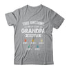 Personalized This Awesome Grandpa Belongs To Custom Grandkids Name Color Hand Fathers Day Birthday Christmas Shirt & Hoodie | teecentury