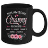 Personalized This Awesome Granny Belongs To Custom Kids Name Floral Granny Mothers Day Birthday Christmas Mug | teecentury